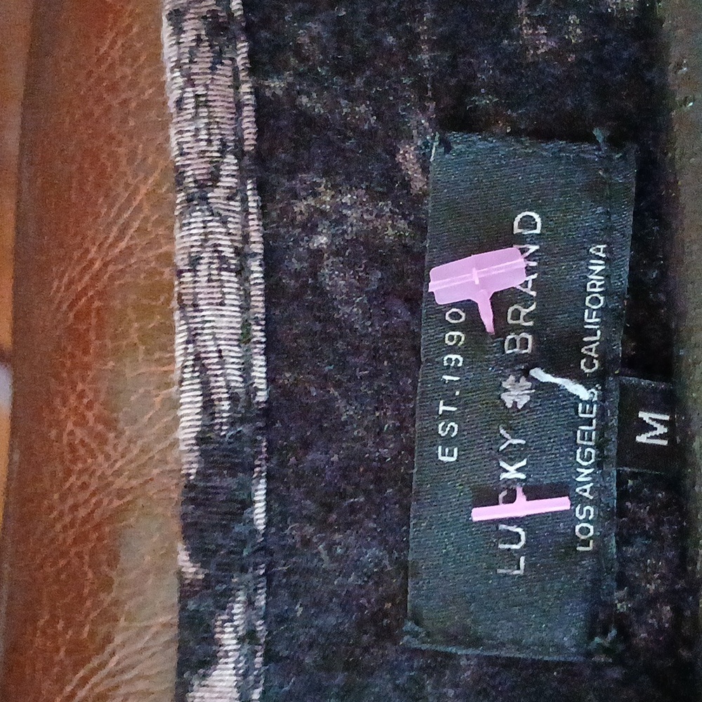 Lucky Brand Black Ruched Long Sleeve Blouse - Picture 7 of 7